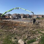 Texas multi-family concrete pouring